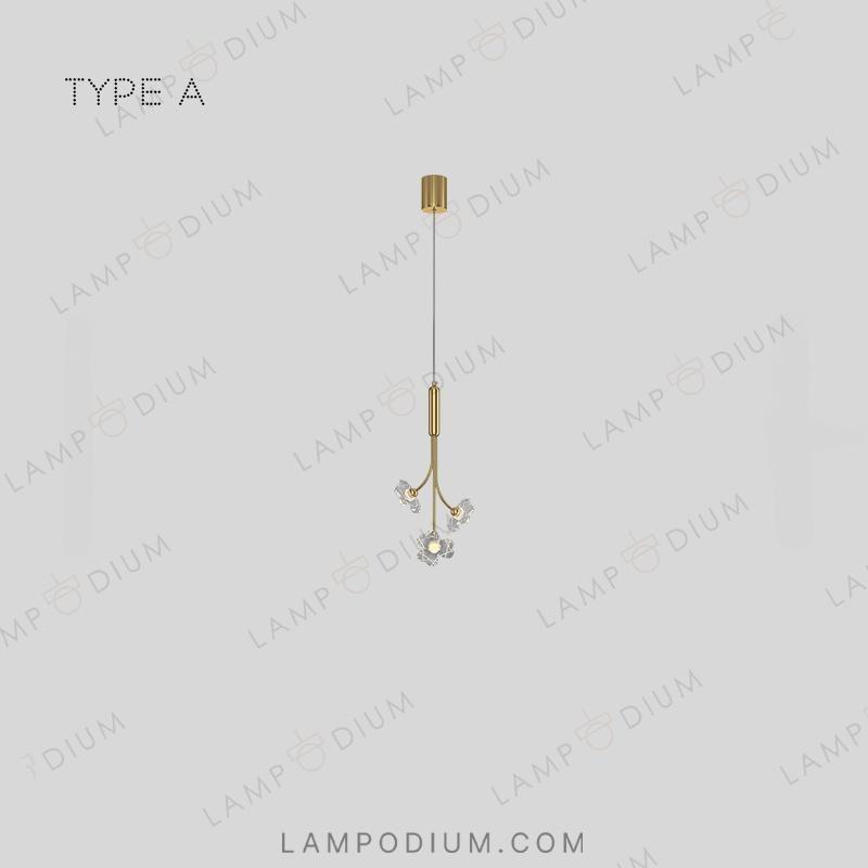 Hanging light fixture CAMILIA ONE