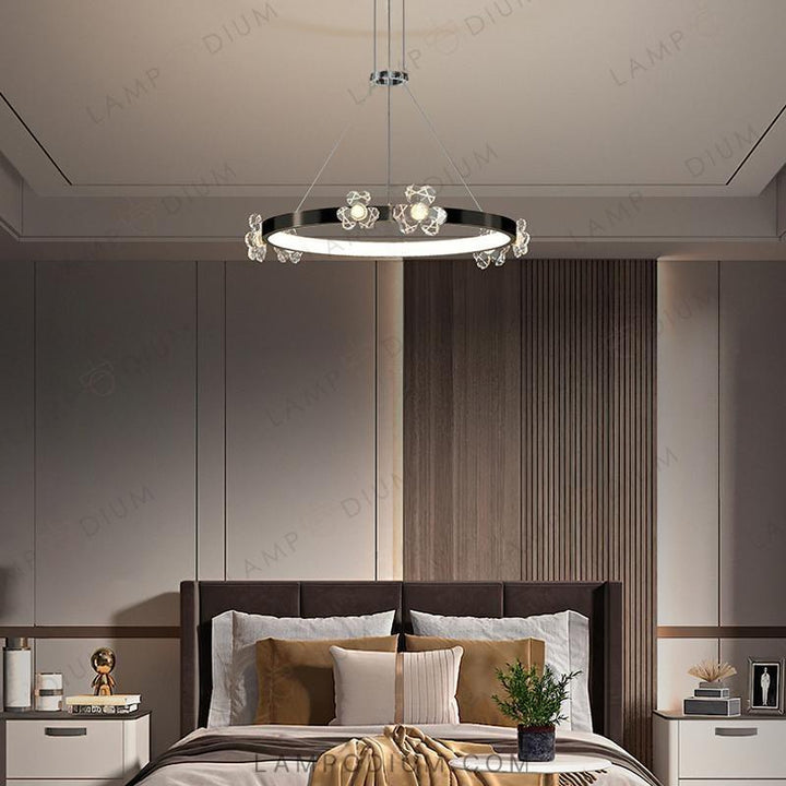 Circular chandeliers and light fixtures. CAMILIA RING