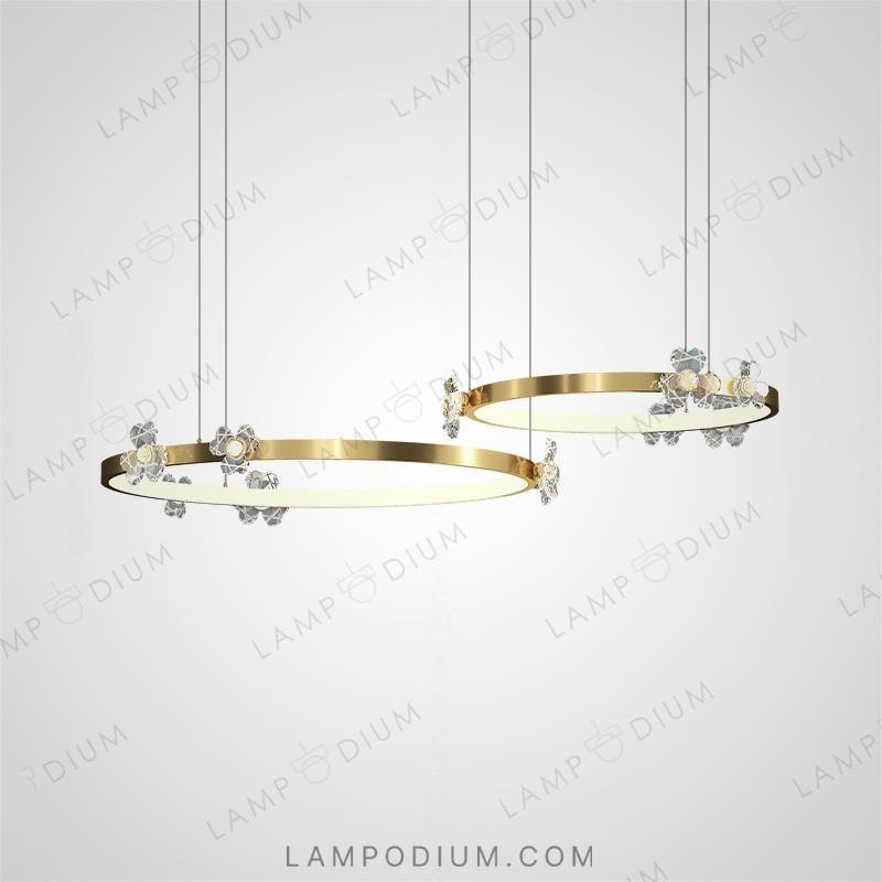 Circular chandeliers and lamps CAMILIA