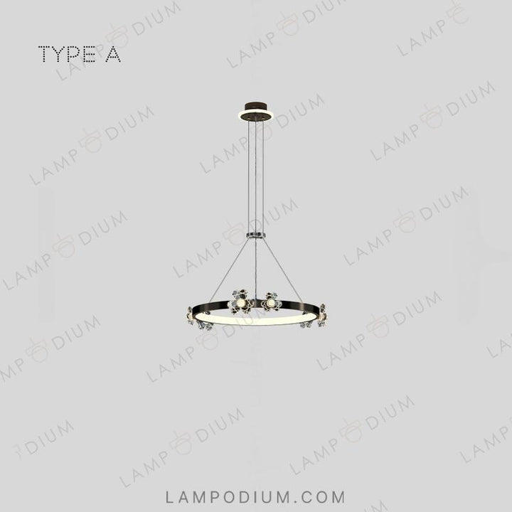 Circular chandeliers and lamps CAMILIA