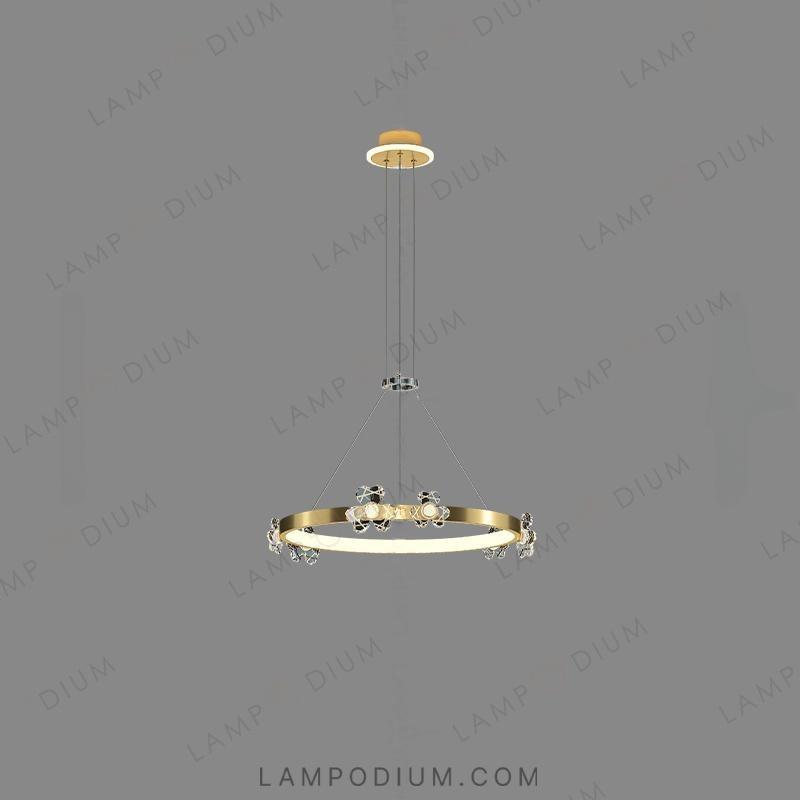 Circular chandeliers and lamps CAMILIA