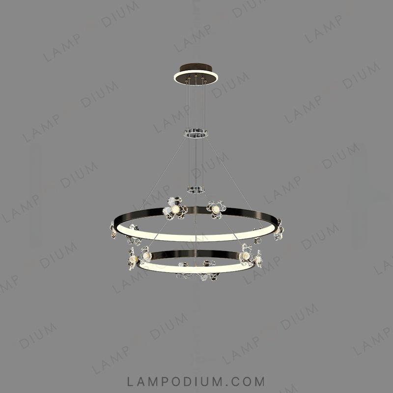 Circular chandeliers and lamps CAMILIA