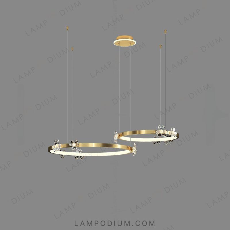 Circular chandeliers and lamps CAMILIA