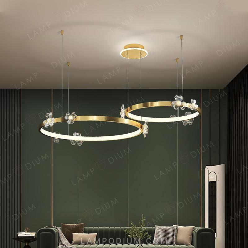 Circular chandeliers and lamps CAMILIA