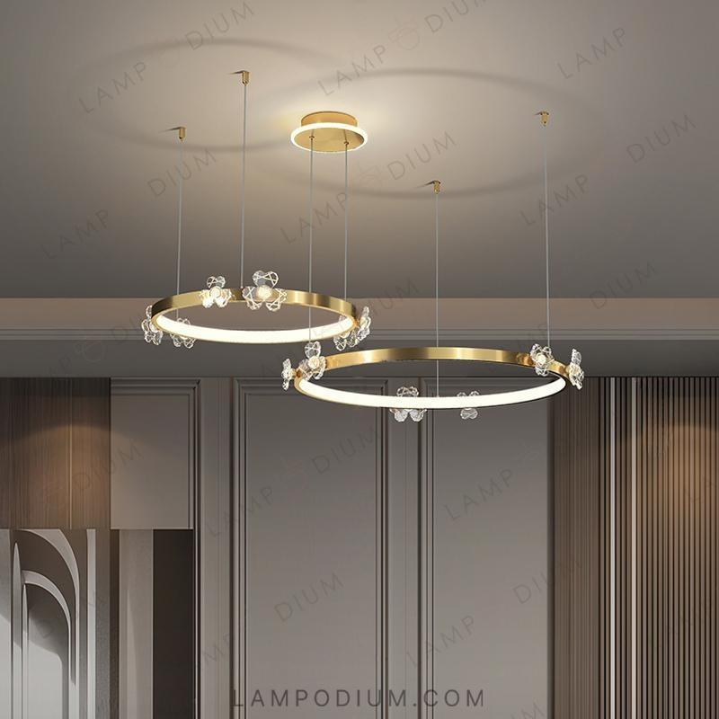 Circular chandeliers and lamps CAMILIA