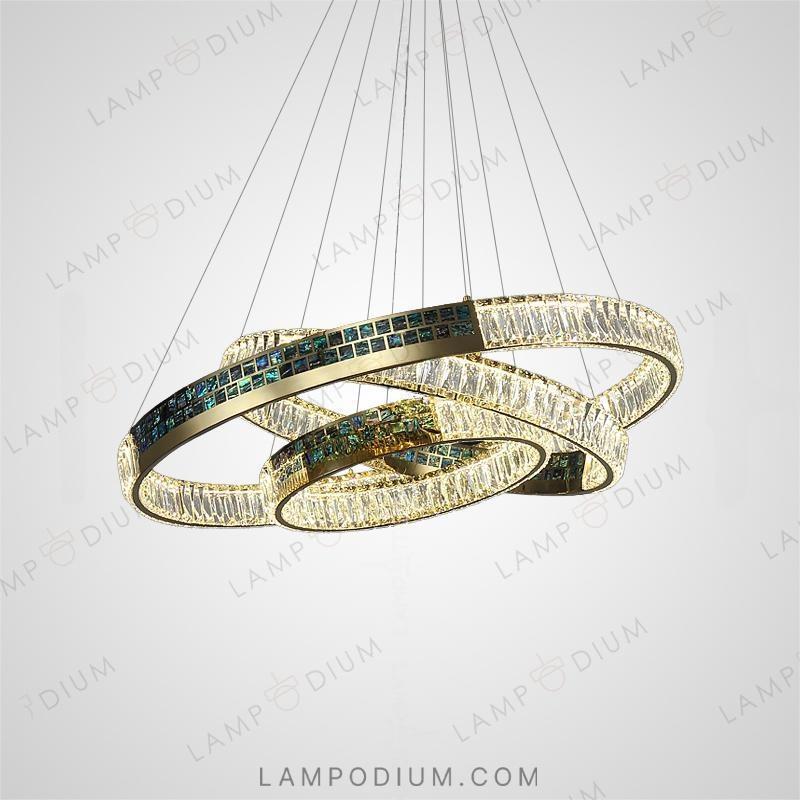 Circular chandeliers and lamps CANTATA X