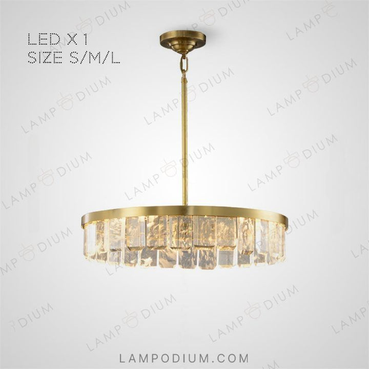 Circular chandeliers and light fixtures CAPELLA CH