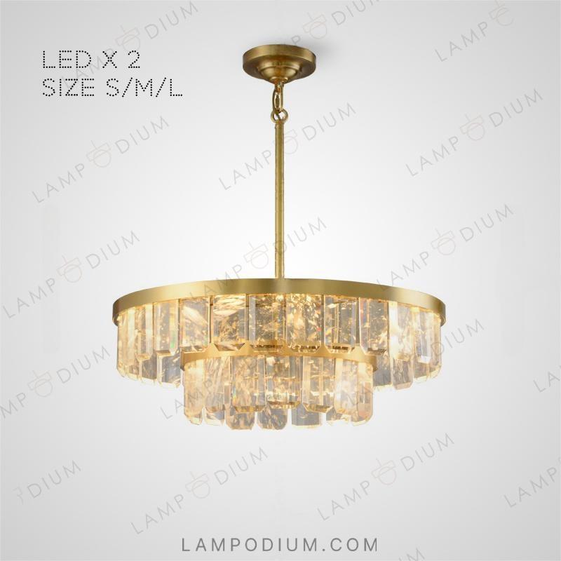 Circular chandeliers and light fixtures CAPELLA CH