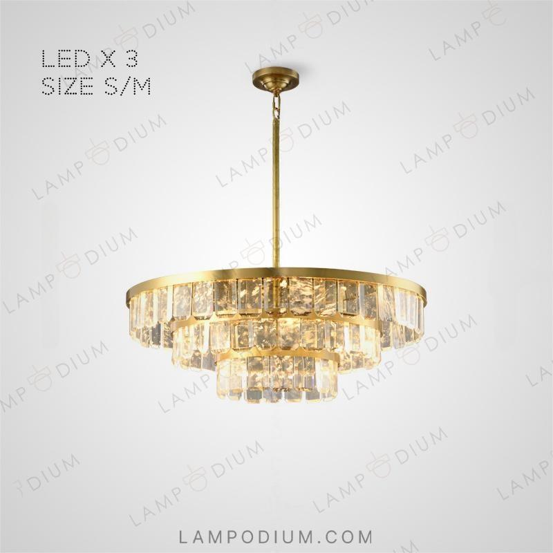 Circular chandeliers and light fixtures CAPELLA CH