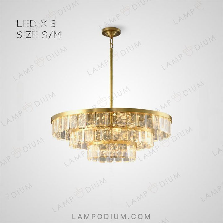 Circular chandeliers and light fixtures CAPELLA CH