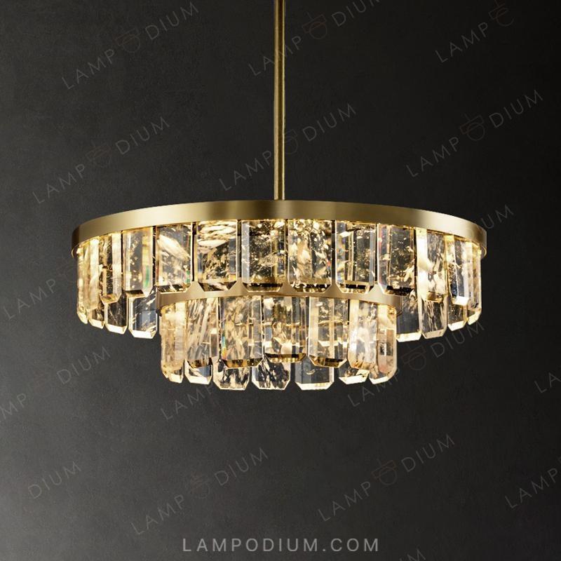 Circular chandeliers and light fixtures CAPELLA CH