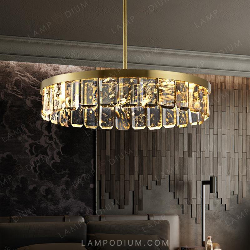 Circular chandeliers and light fixtures CAPELLA CH