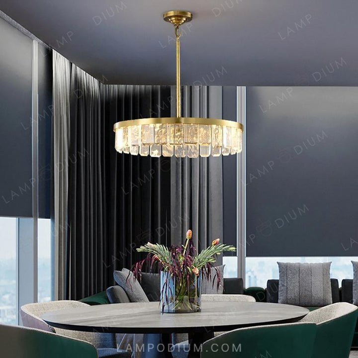 Circular chandeliers and light fixtures CAPELLA CH