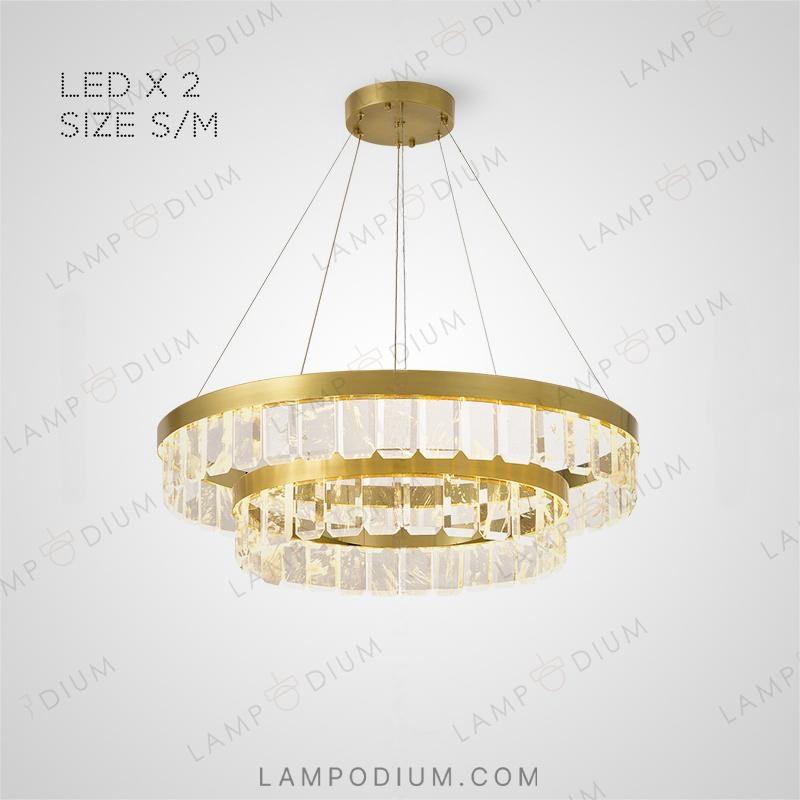 Circular chandeliers and light fixtures CAPELLA