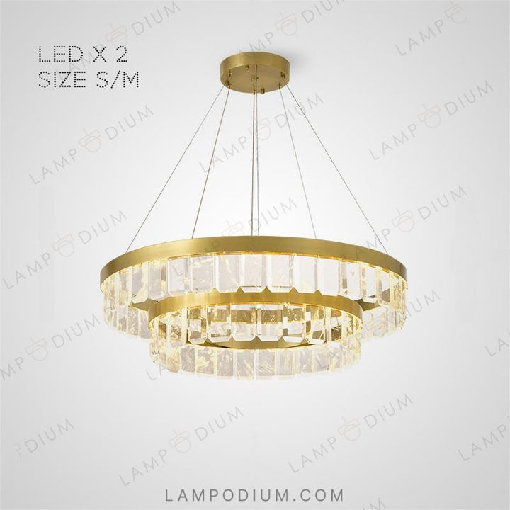 Circular chandeliers and light fixtures CAPELLA