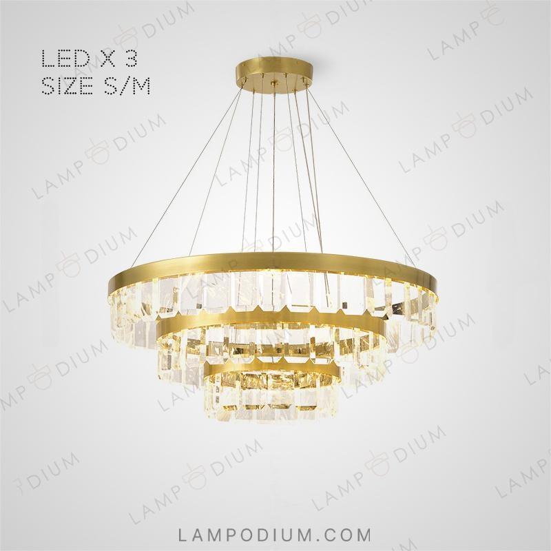 Circular chandeliers and light fixtures CAPELLA