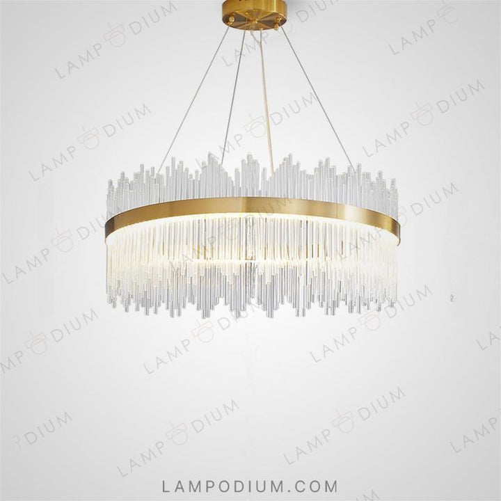 Circular chandeliers and lamps CARDIS