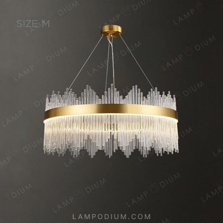 Circular chandeliers and lamps CARDIS