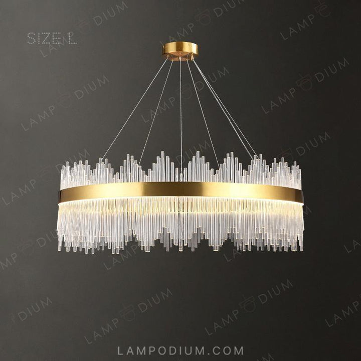 Circular chandeliers and lamps CARDIS