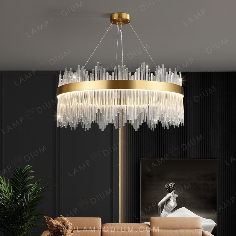 Circular chandeliers and lamps CARDIS