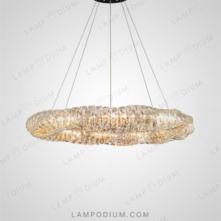 Circular chandeliers and light fixtures CARE RING