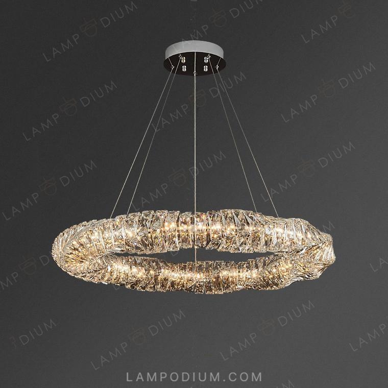 Circular chandeliers and light fixtures CARE RING