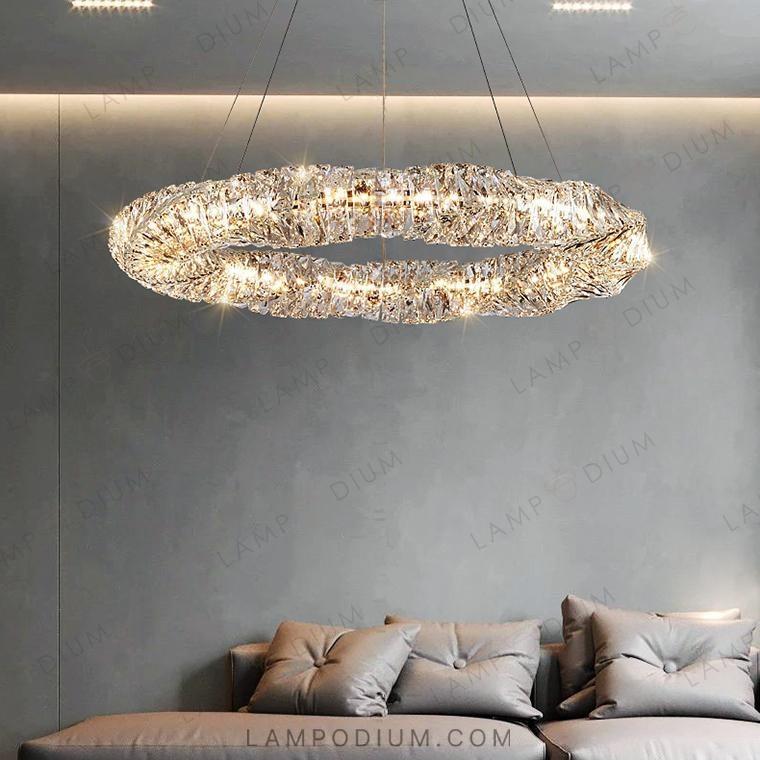 Circular chandeliers and light fixtures CARE RING