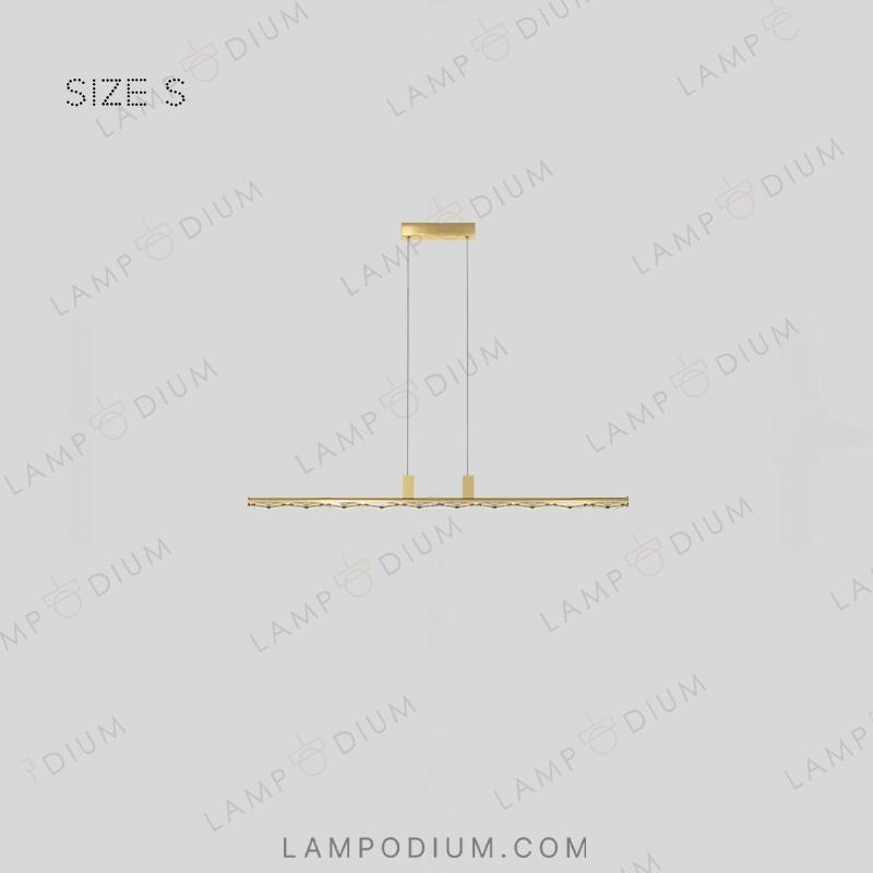 Linear, row luminaire CARIA LONG