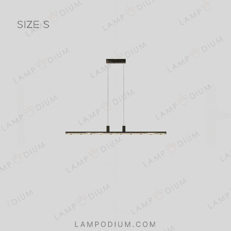 Linear, row luminaire CARIA LONG