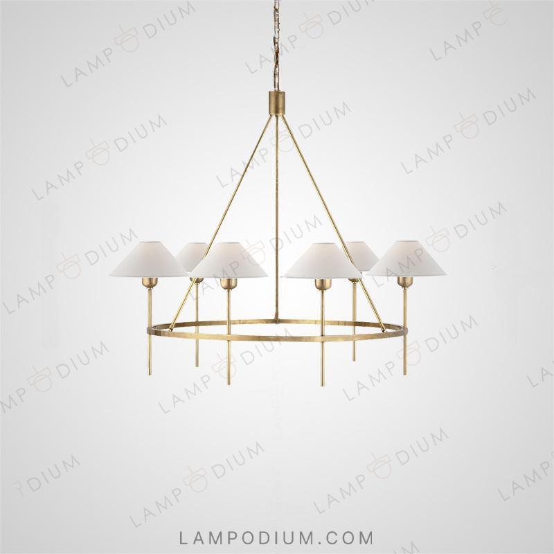 Circular chandeliers and light fixtures CARMA