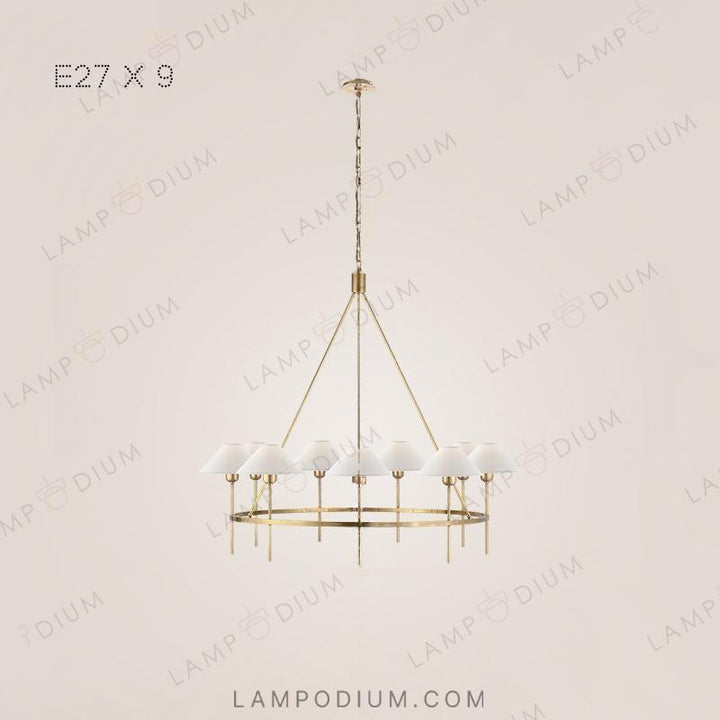 Circular chandeliers and light fixtures CARMA