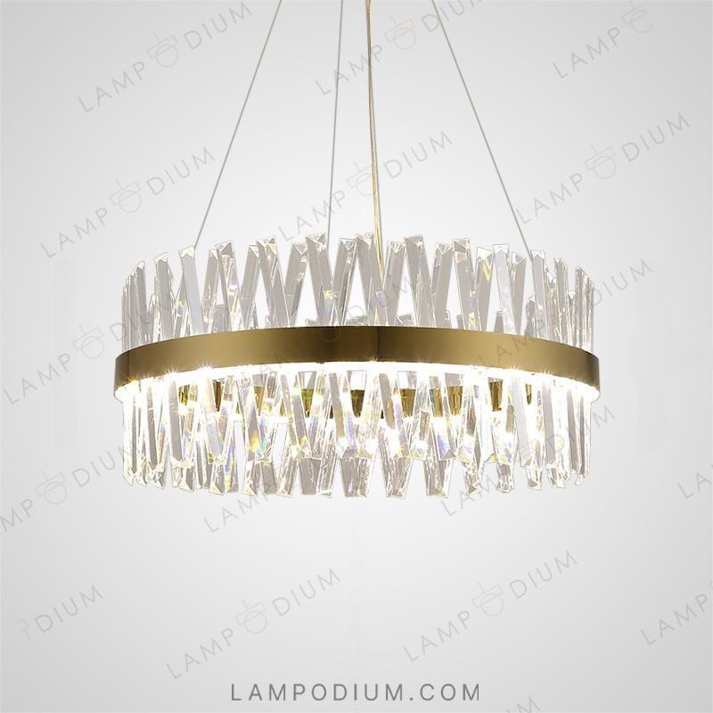 Circular chandeliers and lamps CAROLA B