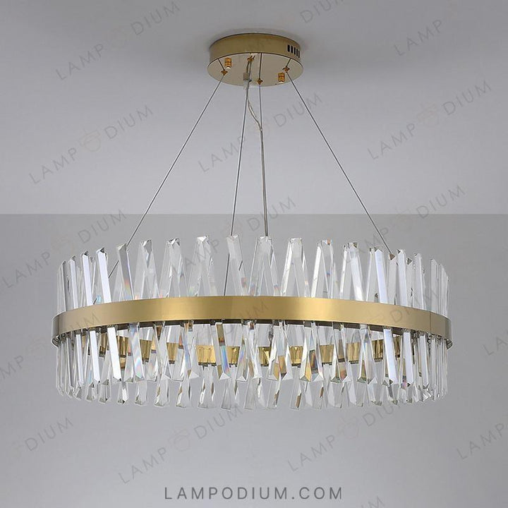 Circular chandeliers and lamps CAROLA B