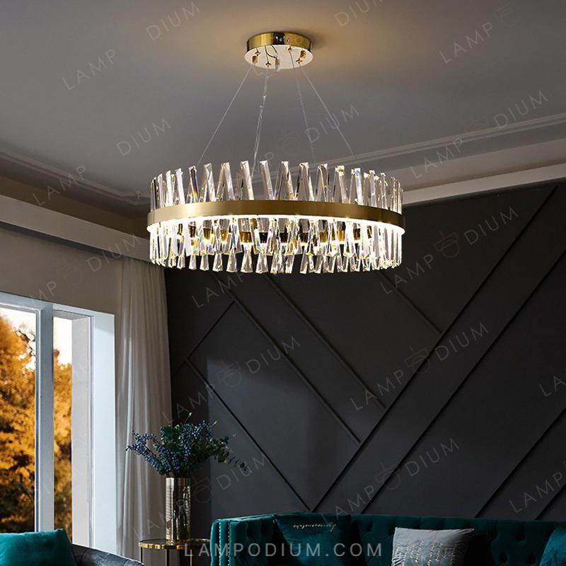 Circular chandeliers and lamps CAROLA B