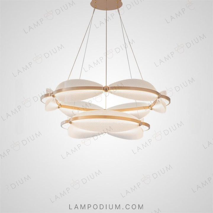 Chandeliers and lamps with rings CASPIAN