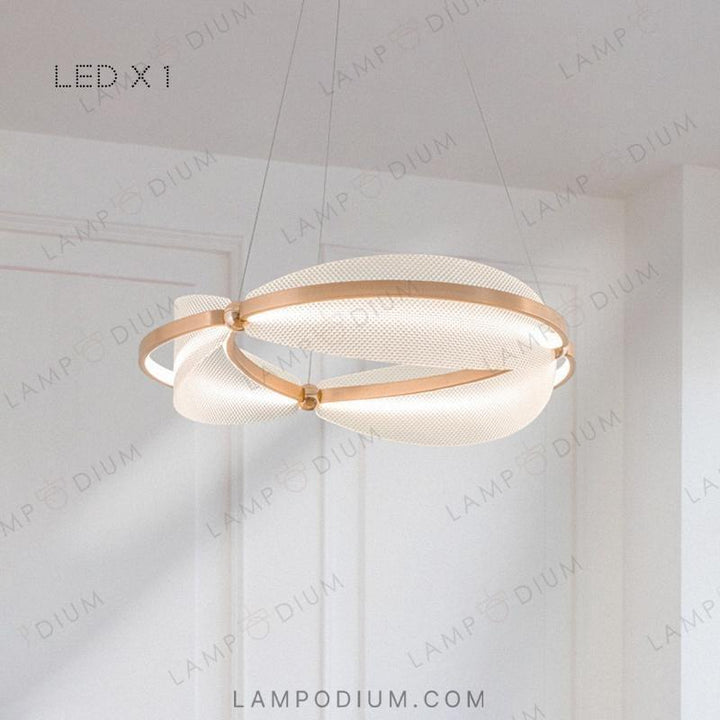 Chandeliers and lamps with rings CASPIAN