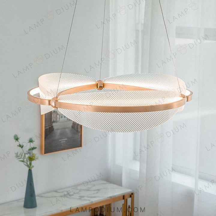 Chandeliers and lamps with rings CASPIAN