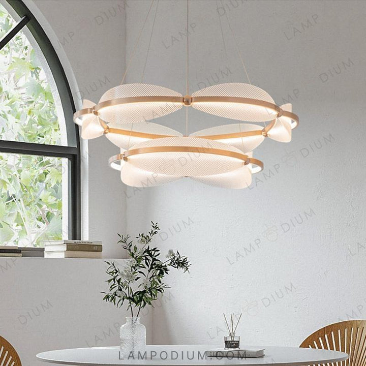 Chandeliers and lamps with rings CASPIAN