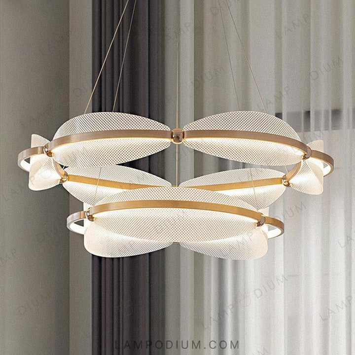 Chandeliers and lamps with rings CASPIAN