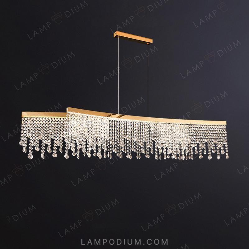 Linear, row luminaire CASSANDRA LONG