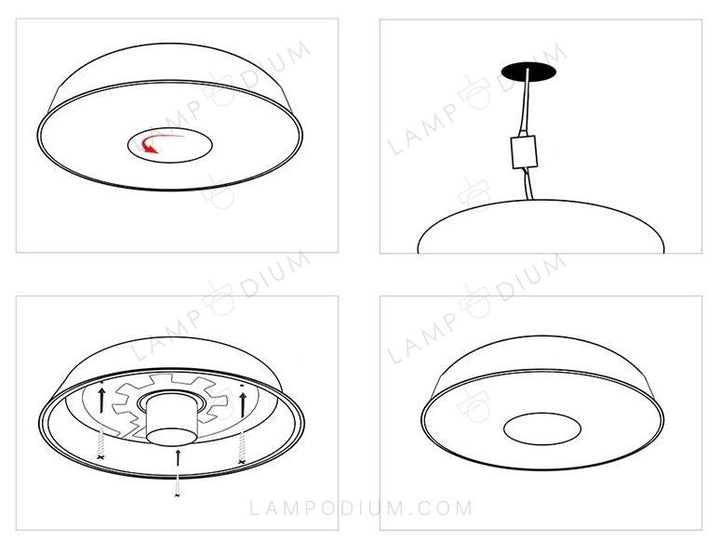 Ceiling light AISILAN E