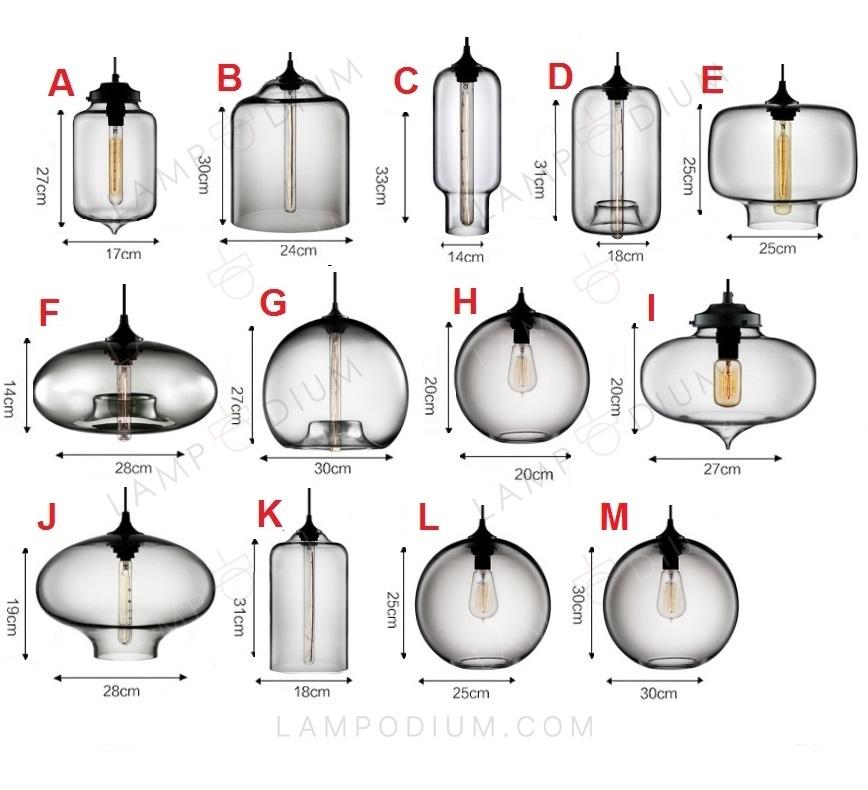 Pendant light RUBINO A