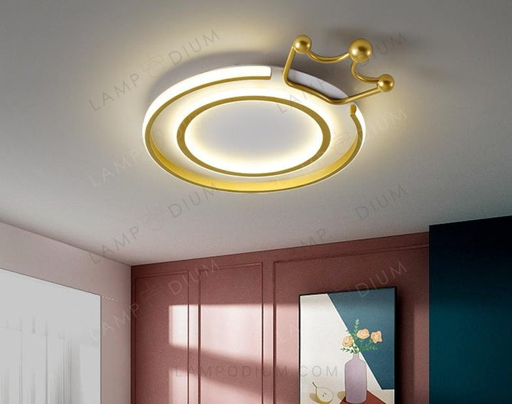 Ceiling light CROWNED RING