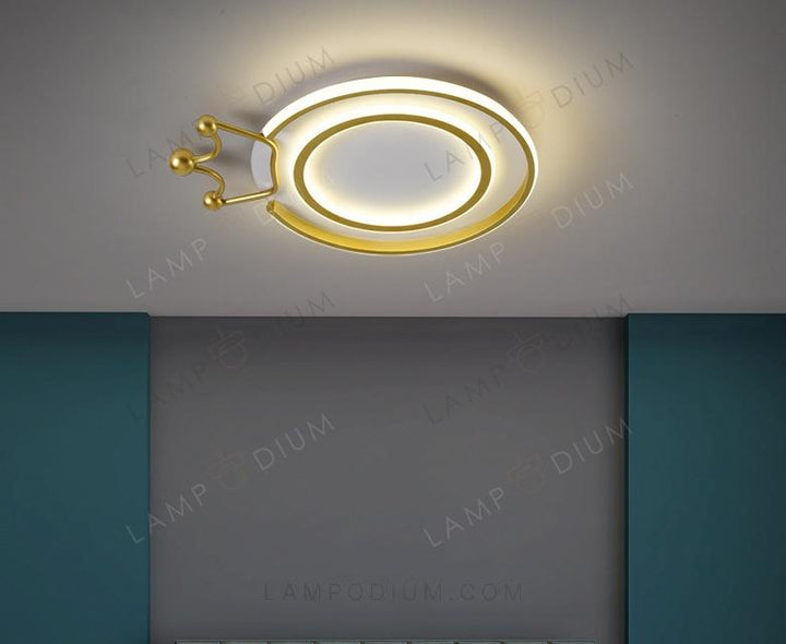 Ceiling light CROWNED RING