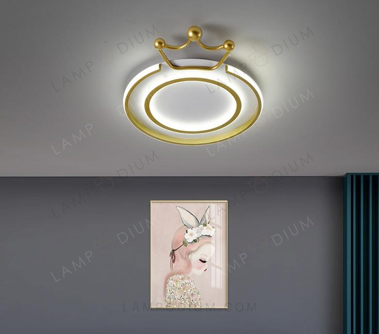 Ceiling light CROWNED RING