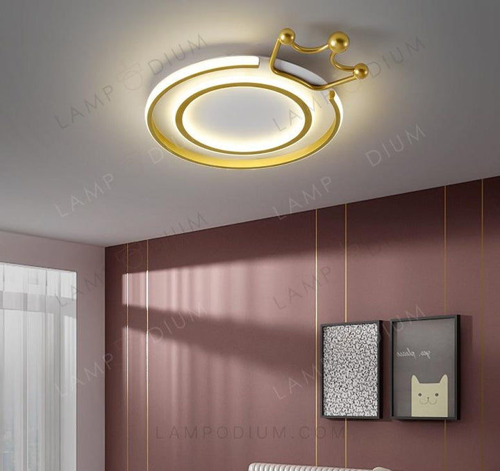 Ceiling light CROWNED RING