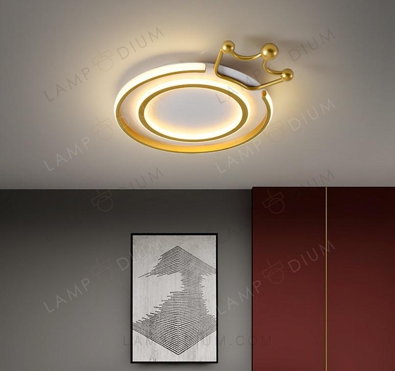 Ceiling light CROWNED RING