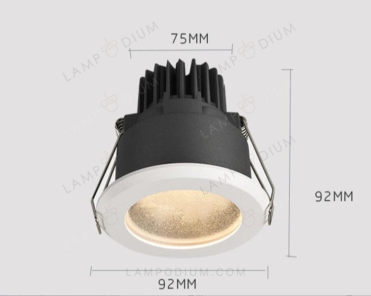 Ceiling light LAMPODIO T235 ACQUA