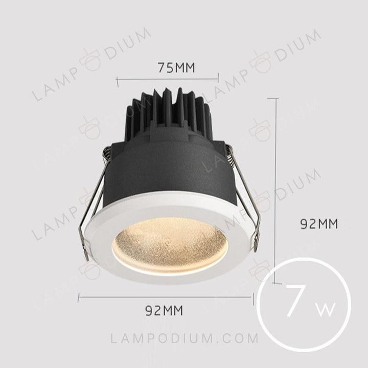 Ceiling light LAMPODIO T235 ACQUA