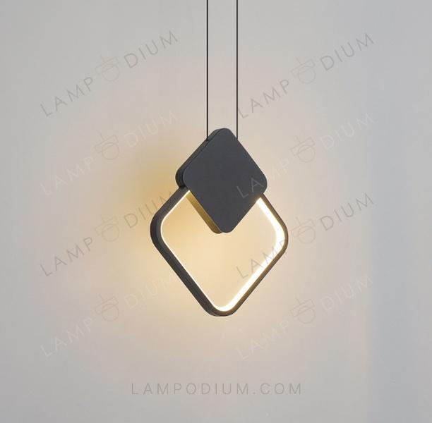 Pendant light EARRING QUADRATO